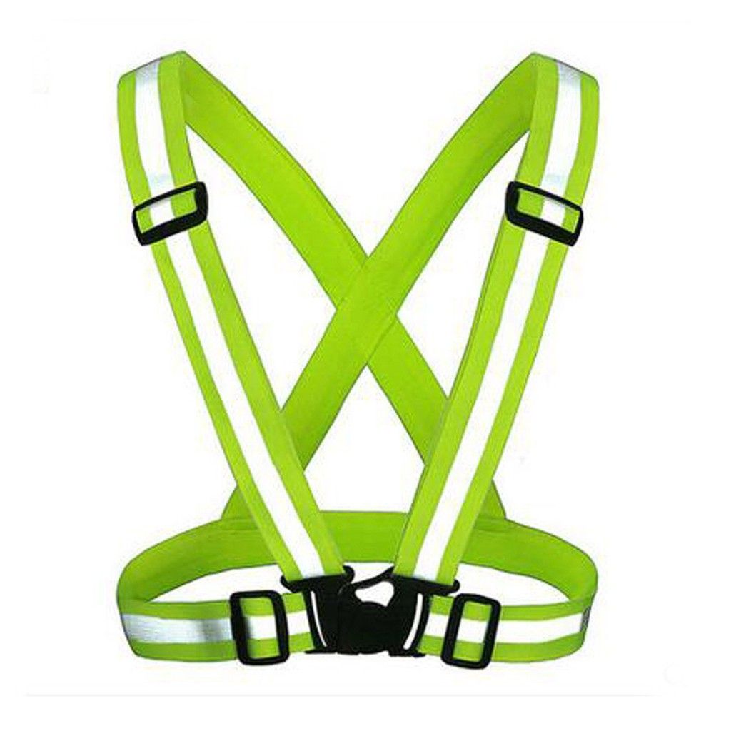 Hi-Vis *Hi-Vis Adjustable Reflective Safety Vest Strap