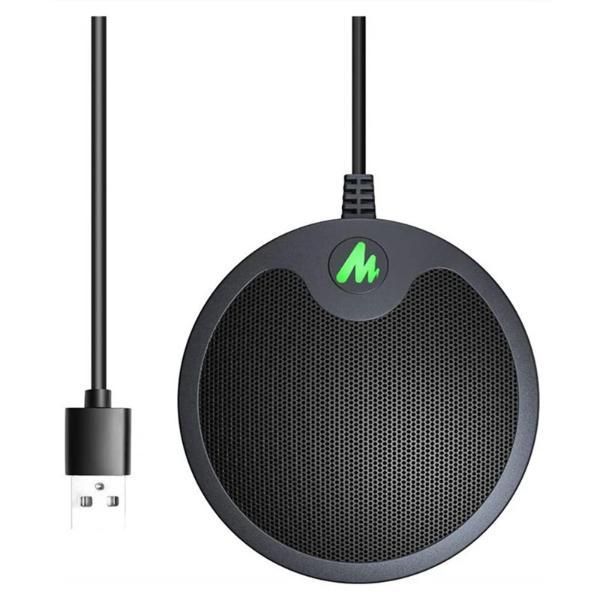 MAONO AU-BM10 USB Conference Microphone Boundary Meeting Mic with Mute and Monitor Jack for PC Windows Mac