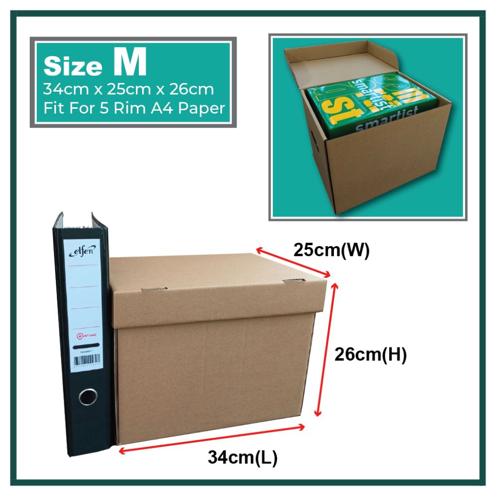 Kotak Storage Box (Size :34cm x 25cm x 26cm)