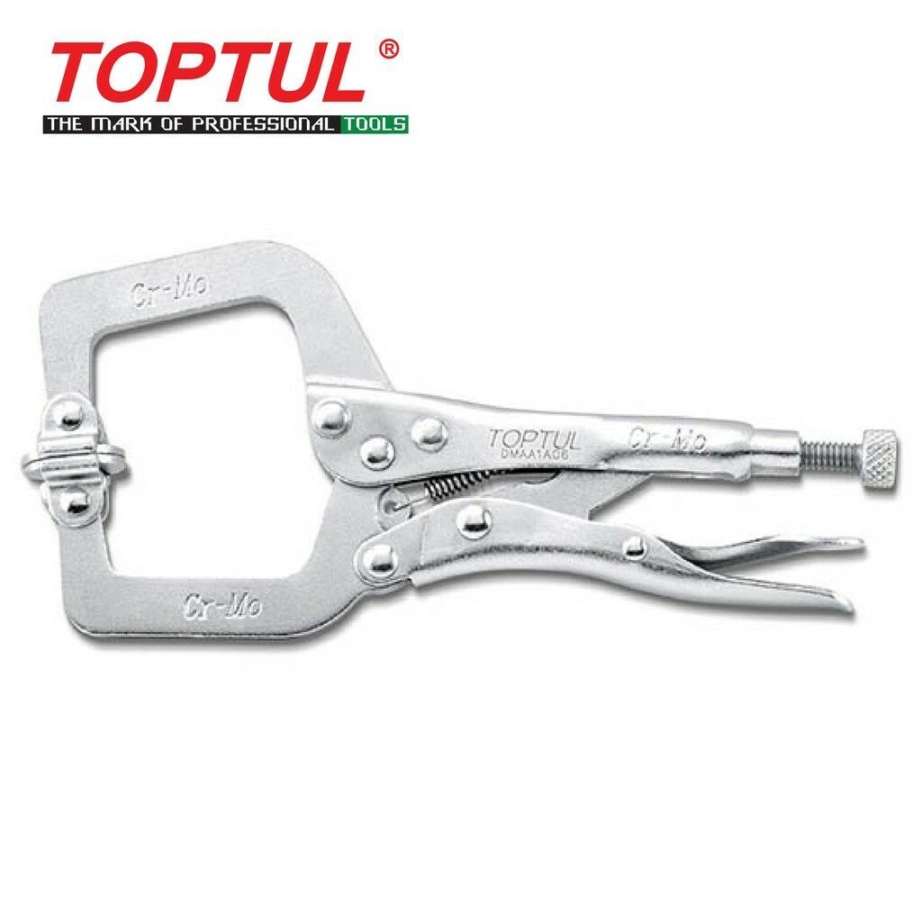 TOPTUL C-CLAMP LOCKING PLIERS WITH SWIVEL PADS DMAA1A06
