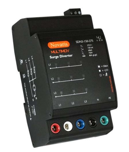 Surge Diverter, MULTIMOV, 3 Phase, 150kA, 275VAC, All Mode, Alarm contact SDN3-150-275