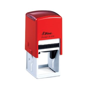 Shiny Self Inking Stamp Printer S-530 32mm x 32mm