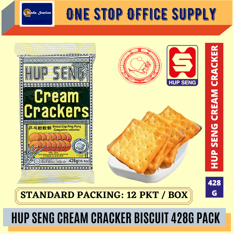 HUP SENG CREAM CRACKER ISTIMEWA 428GMS PACK /Hup Seng /Cracker /Biscuit /Cream Cracker /Hup Seng Cream Cracker Istimewa Pack
