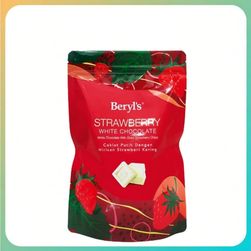 Beryl's Pillow Wrap Strawberry White (280g 35+ pcs) Almond Milk (300g 40+ pcs)