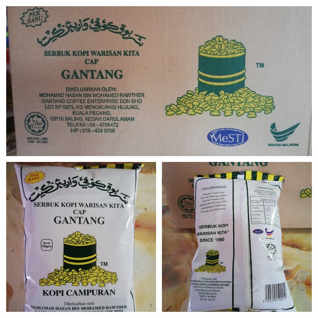 Serbuk kopi warisan kita cap gantang 280grm