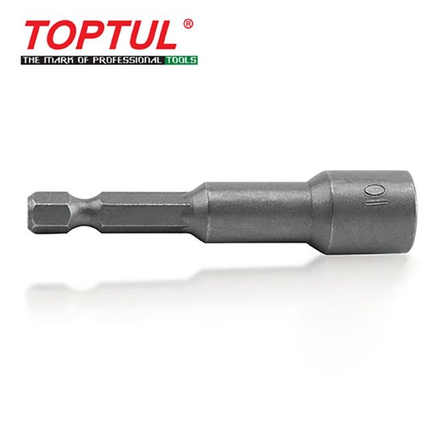 TOPTUL 1/4" HEX SHANK MAGNETIC POWER NUT SETTER 65 MM - BEAA SERIES