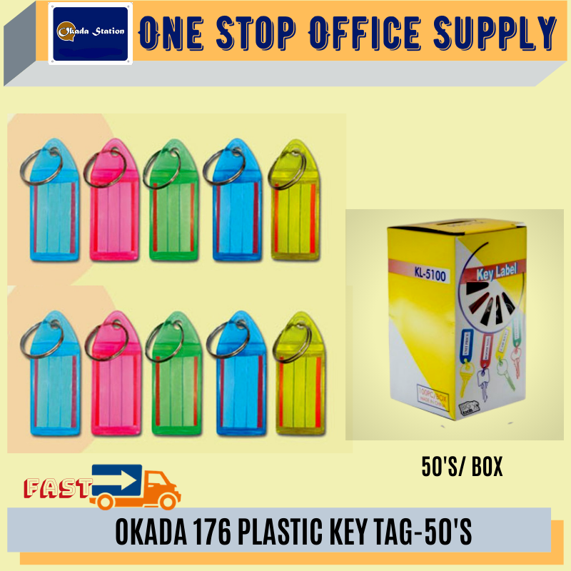 Plastic Key Tag Transparent (30 in 1) /Okada /Key Tag /Transparent Key Tag /Plastic Key Tag /Okada Key Tag Transparent