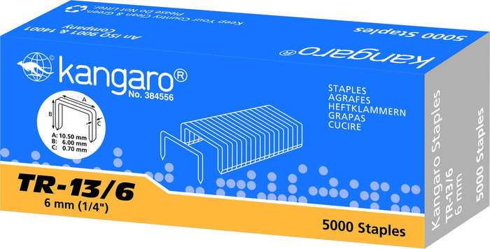 Kangaro Staples 13/6TR-13/6