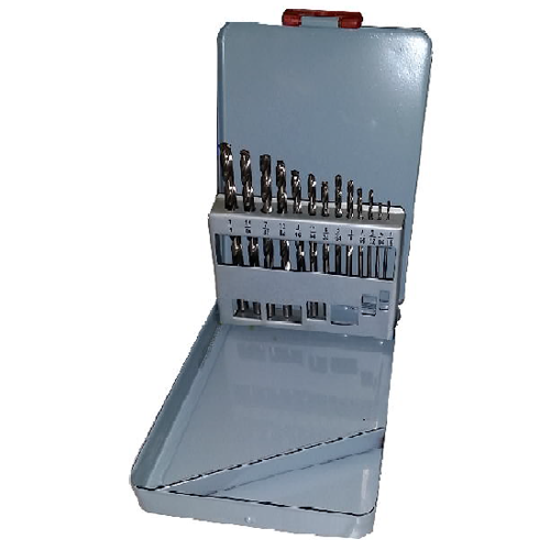 PROJOBBER HSS Drill Set, Ground Bright Finish, Fractional Size (S13) 13-PC