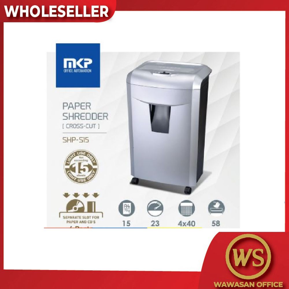 MKP SHP-S15 PAPER SHREDDER