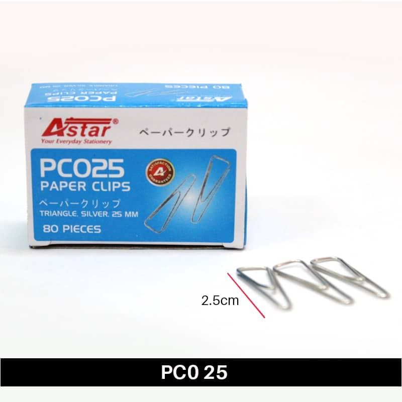 ASTAR PAPER CLIPS 25MM (PC025)