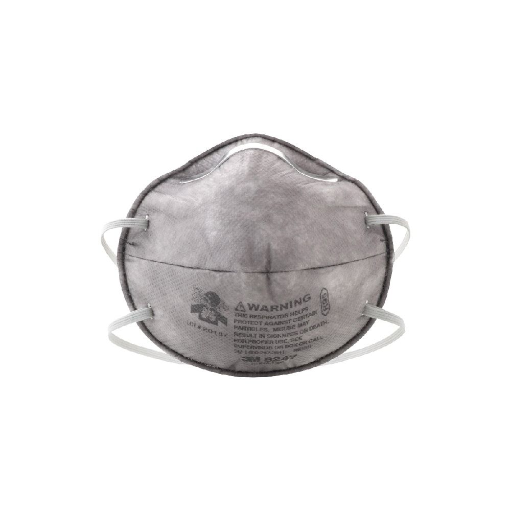 [DOSH/SIRIM CERTIFIED] 3M™ Particulate Respirator 8247, R95 with Nuisance Level Organic Vapor, (20 Pcs/Box)