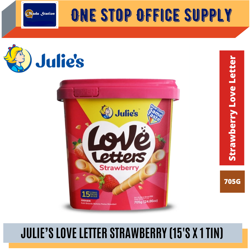 JULIE'S  LOVE LETTER  CHOCOLATE BISCUIT  700G/TIN
