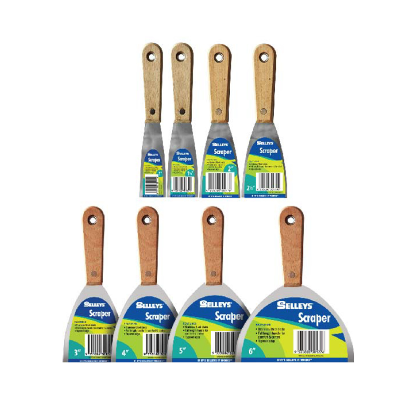 SELLEYS SCRAPER (STAINLESS STEEL BLADES) VARIOUS SIZE