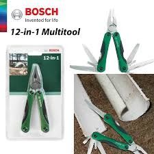 BOSCH 12 In 1 Multitool Plier Wire Cutter Stripper Serrated Blade Knife Saw File Opener Screwdriver