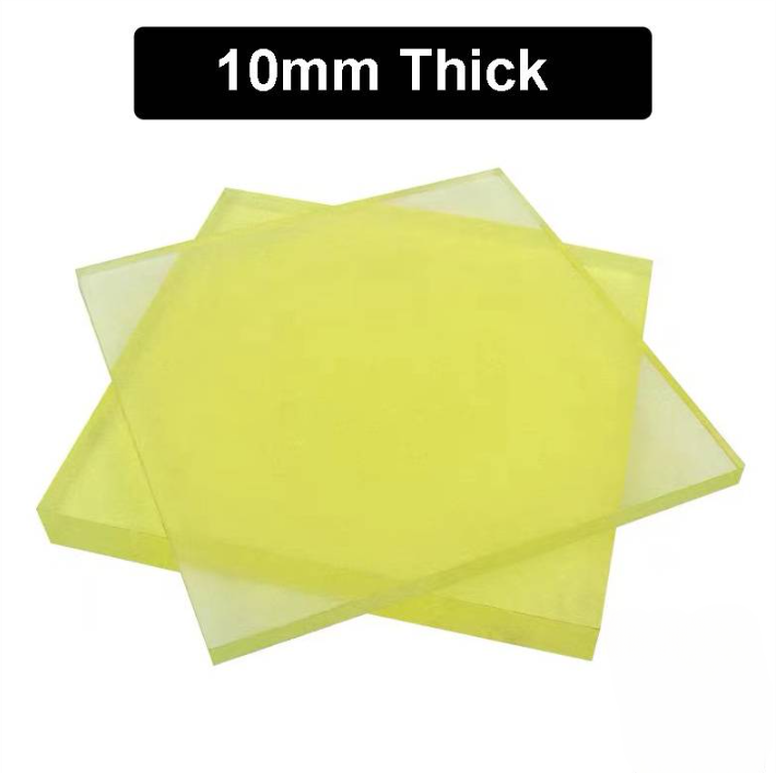 PU SHEET 10MM THICK YELLOW POLYURETHANE PLASTIC RUBBER SHEET