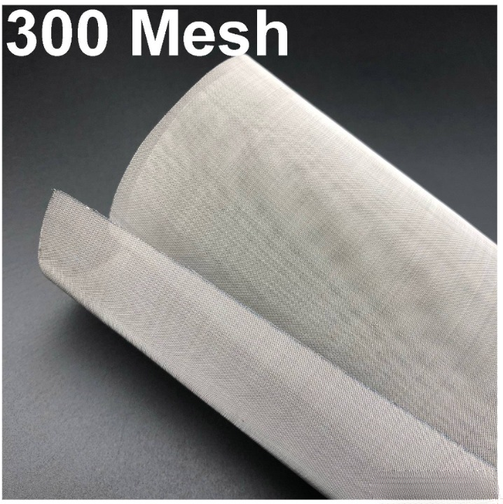 300 MESH 1MTR W STAINLESS STEEL WIRE MESH SS 304 NETTING SS304 FINE FILTER CLOTH FILTRATION ‘WOVEN SCREEN (WM-304-300M-0.04D-0.061-1x30-1m)