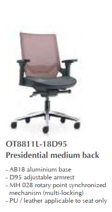 NEXUS OTIS PRESIDENTIAL MEDIUM BACK CHAIR - OT8811L-18D95