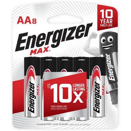 ENERGIZER MAX AA 8 PC
