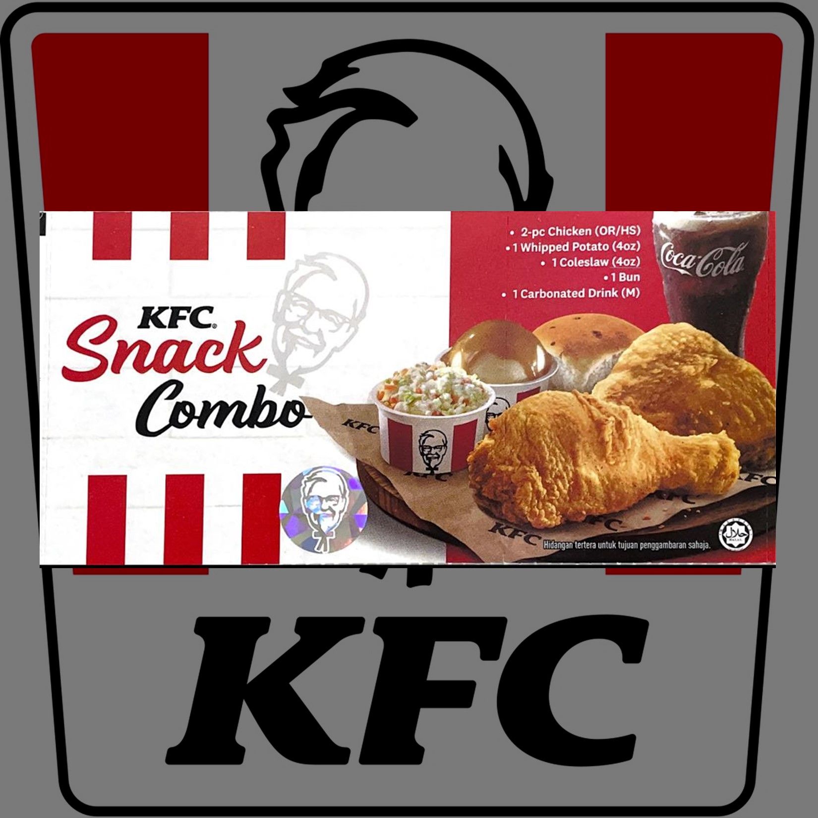 Genuine Malaysia- KFC Voucher Meal Physical Voucher Snack Combo - 10pcs