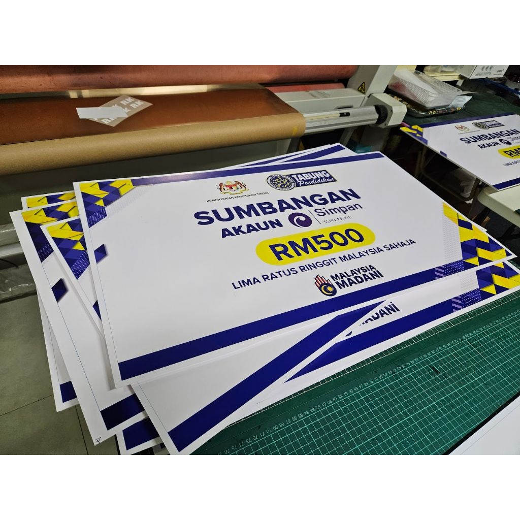OEM Mockup Cheque Compress Foam Size A3 (Custom Design)