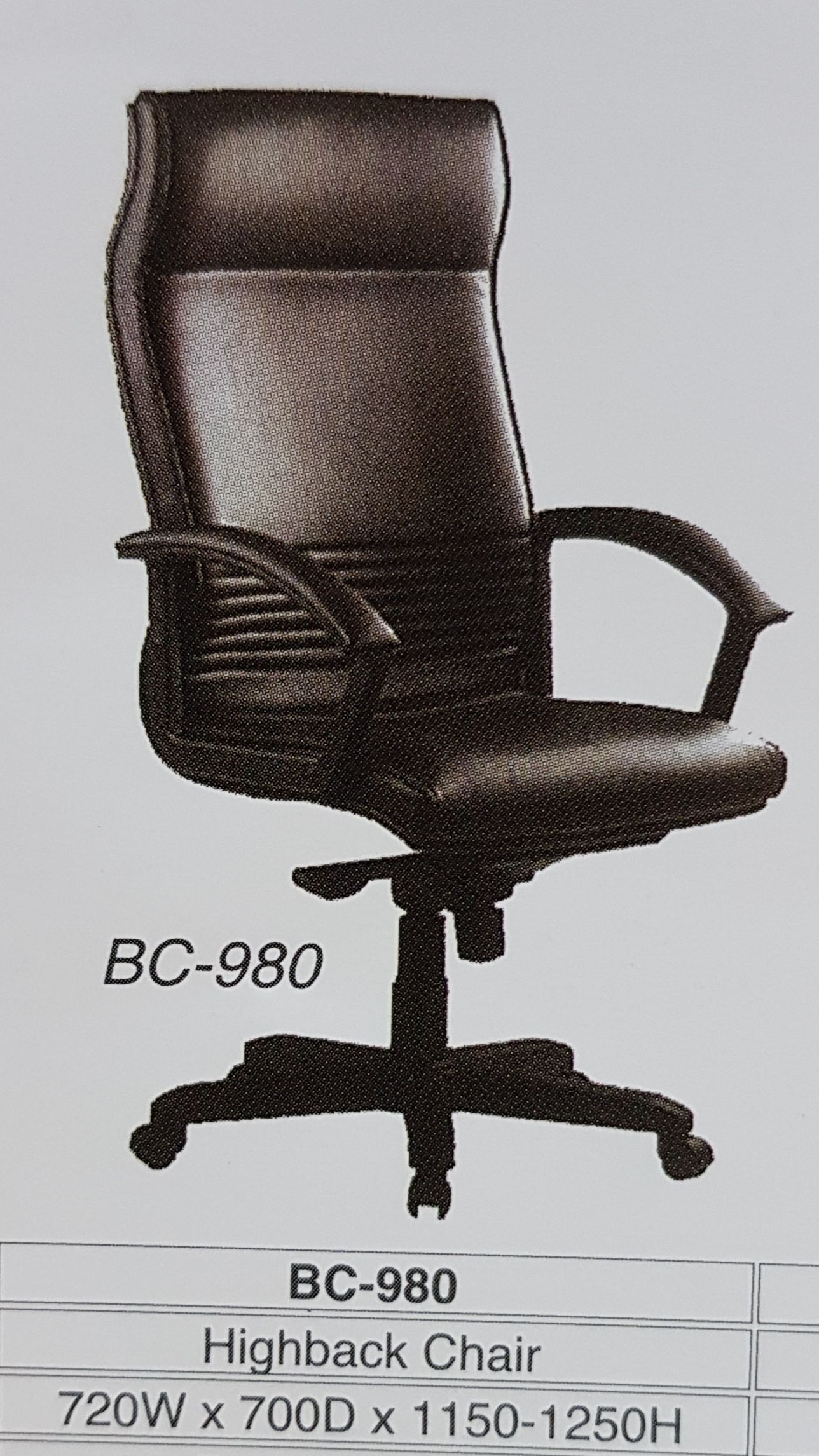 Europa Fabric Office High Back Chair BC-980 / Europa / Chair / High Back Chair / Ergonomic / Fabric / BC-980 / Office Chair / Ergonomic High Back Chair