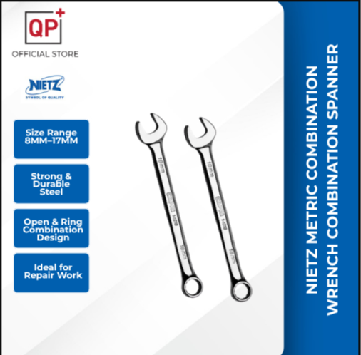 NIETZ 8MM - 17MM METRIC COMBINATION WRENCH COMBINATION SPANNER (DIN3113) l SPANAR | 扳手-610-00-011 (11MM)