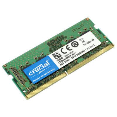 QP CRUCIAL DDR4 3200MHZ SODIMM MEMORY 8GB