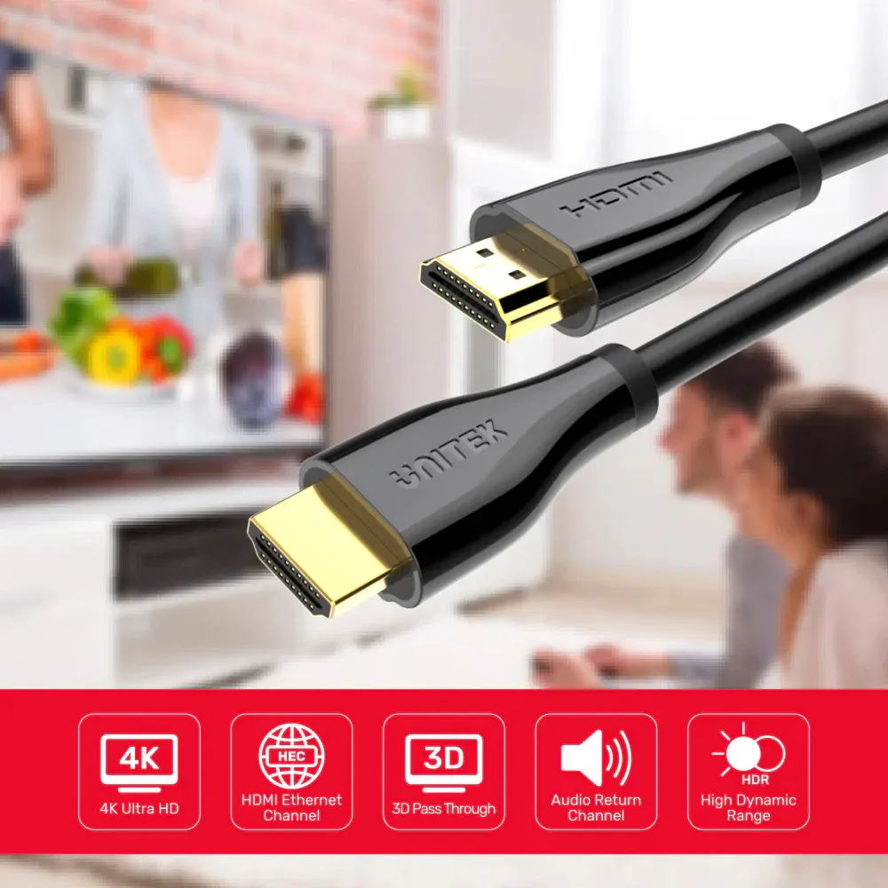 Unitek (Y-C138M)(2M) 4K 60Hz High Speed HDMI Cable