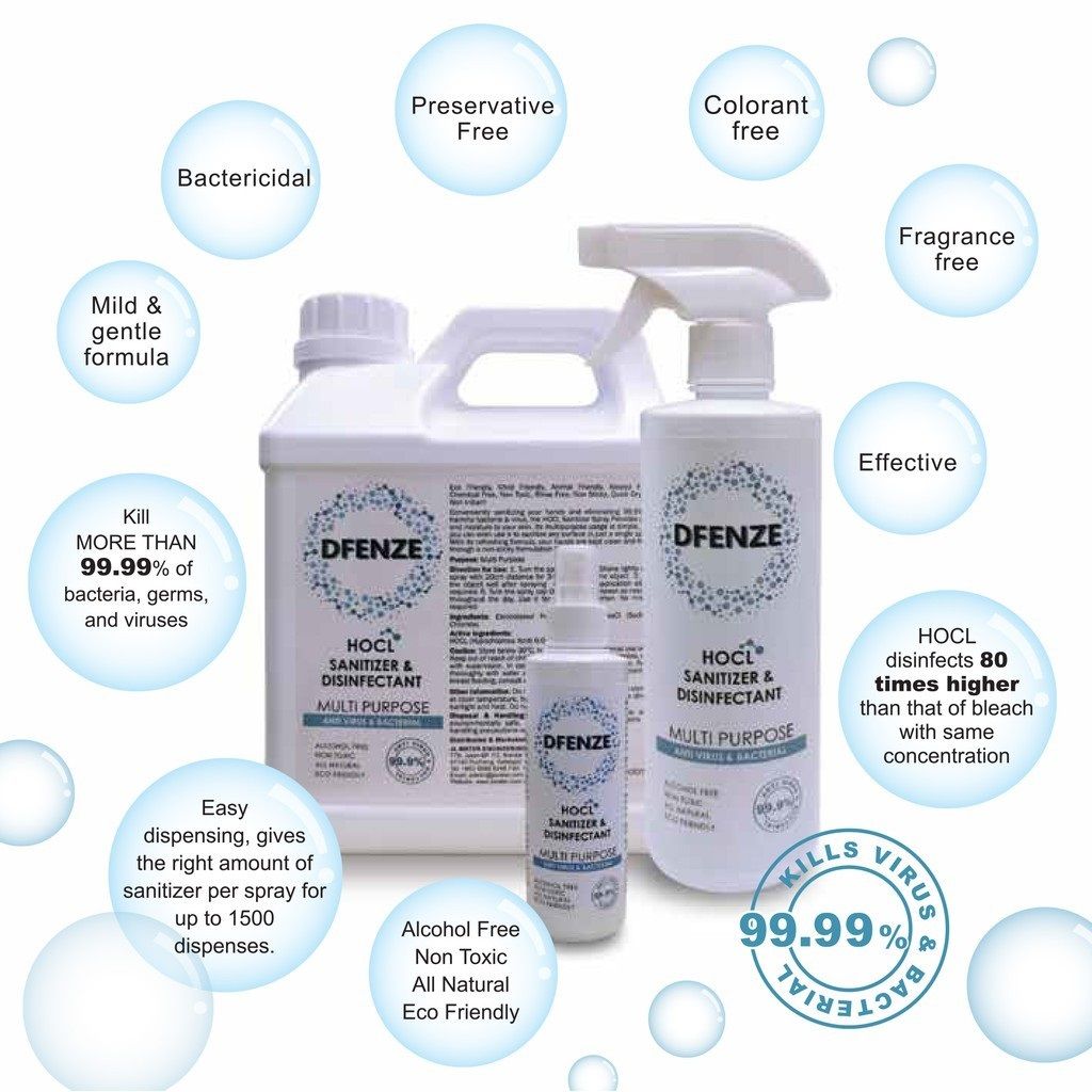 Dfenze Hand Sanitizer & Disinfectant Multi Purpose Anti-Virus & Bacterial 10L