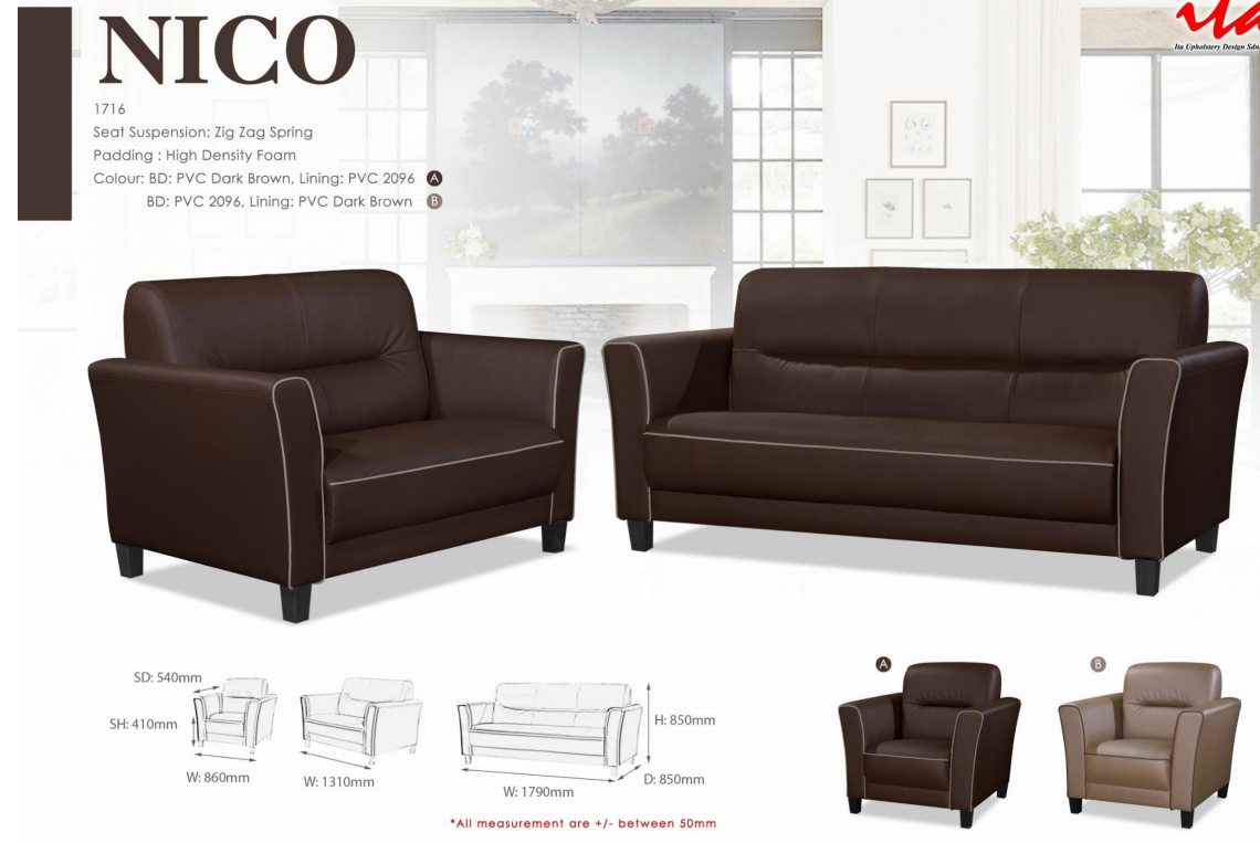 ITA OFFICE SOFA SET - NICO 1716
