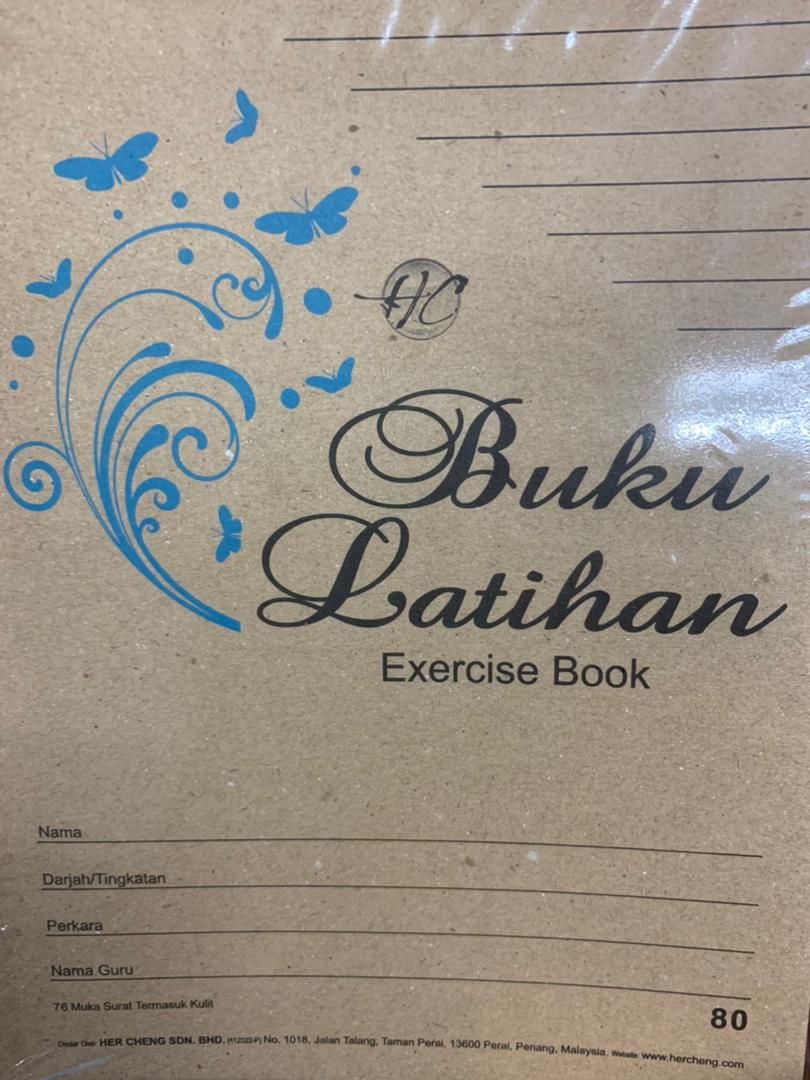 EXERCISE BOOK SINGLE LINE 80 PAGES INCLUDING COVER