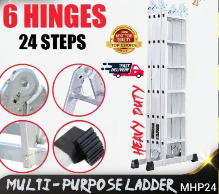 Sumo-King Heavy Duty Multi Purpose Folding Ladder 24 Step