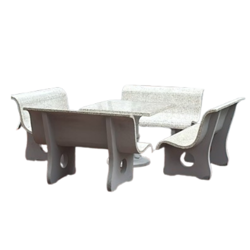 Set Meja Batu Terrazo 4 +1