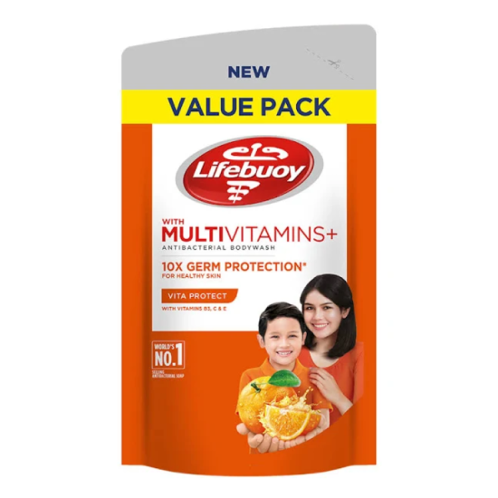 Lifebuoy Body Wash Refill Vita Protect 12 Pack x 800ml