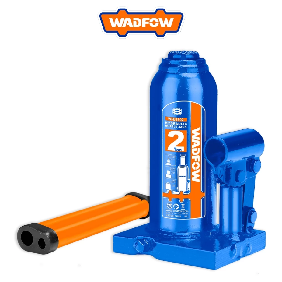 WADFOW WELDED BOTTLE JACK (2 TON) MIN. HEIGHT: 150MM LIFTING HEIGHT: 80MM ADJUSTABLE HEIGHT: 48MM (WHJ1502)