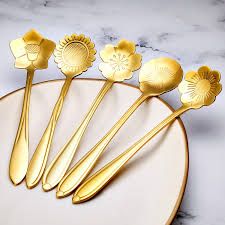 Flowet Gold Coffee Spoons