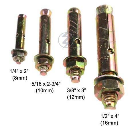 (10MM) 5/16" x 2 3/8" & 5/16" x 2 3/4" SYW wall plug / wall plug besi / 10mm wall plug / wallplug /sleeve anchor/dinding