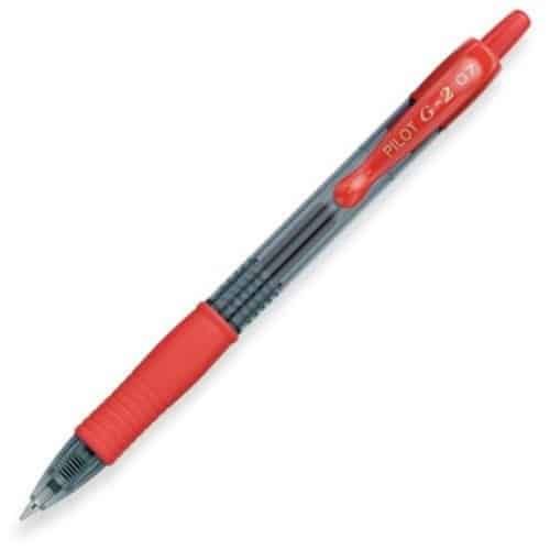 Pilot Gel Pen G2 0.7mm Red