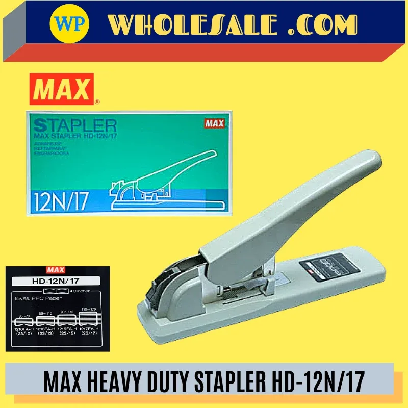 MAX HEAVY DUTY STAPLER HD-12N/17 / Max / Heavy Duty Stapler / HD-12N/17 / Stapler / Max Stapler / Max Heavy Duty Stapler HD-12N/17