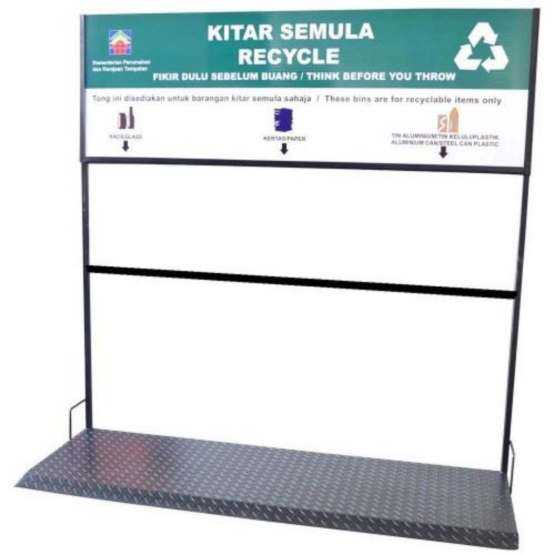 Recycle Signage for RB 3 IN 1-120 Size : 1530(W) x 460(D) x 1800(H)mm