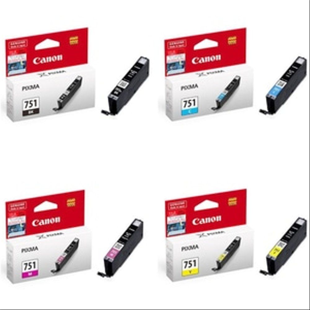 CANON CLI-751 INK CARTRIDGE (BLACK) (YELLOW)(CYAN) (MEGANTA) (GY)/Canon /Ink Cartridge /Canon Ink Cartridge /Toner Cartridge /Canon CLI-751