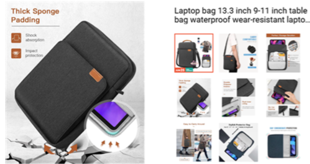 13.3 inch/laptop tablet bag (shoulder bag)/ BLACK