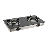 Butterfly Gas Stove Double Burner Copper Burner Head Glass Double