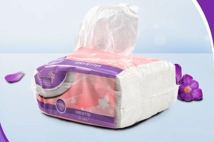 T5061 / Caremate Serviette Tissue / 6 Packets x 100GM / Extra Absorbent Premium Tissue