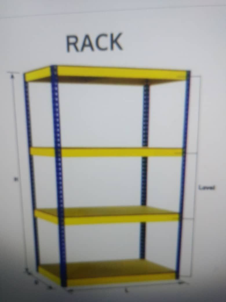 Metal Rack Heavy Duty Metal Rack 4 level (papan) 24" x 48" x 72"