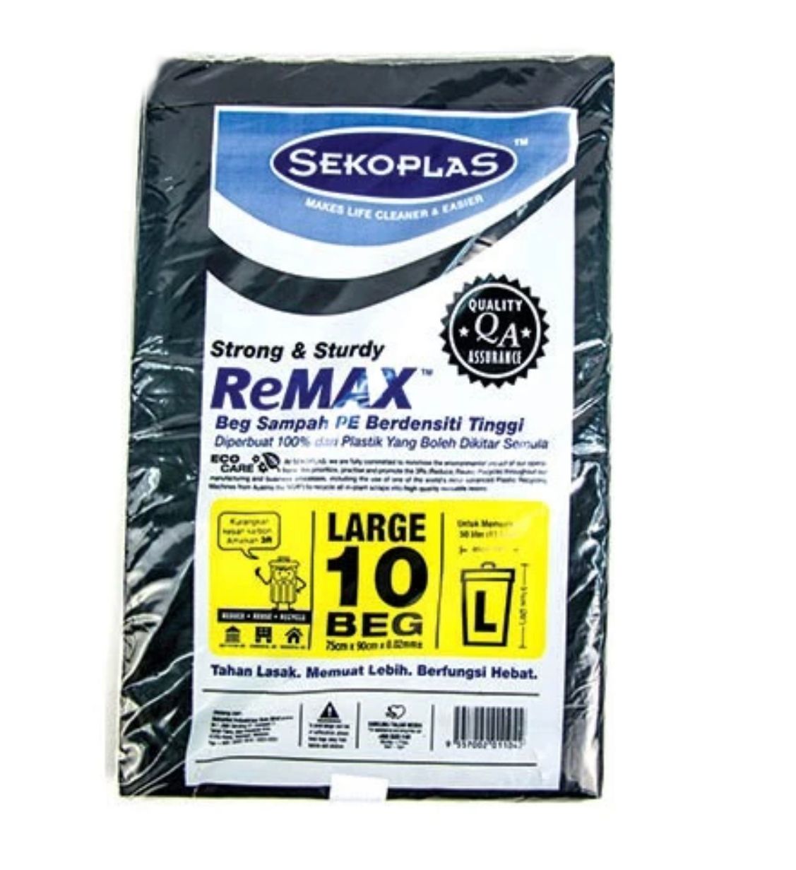 SEKOPLAS ReMAX HDPE Garbage Bags Large (10pcs)