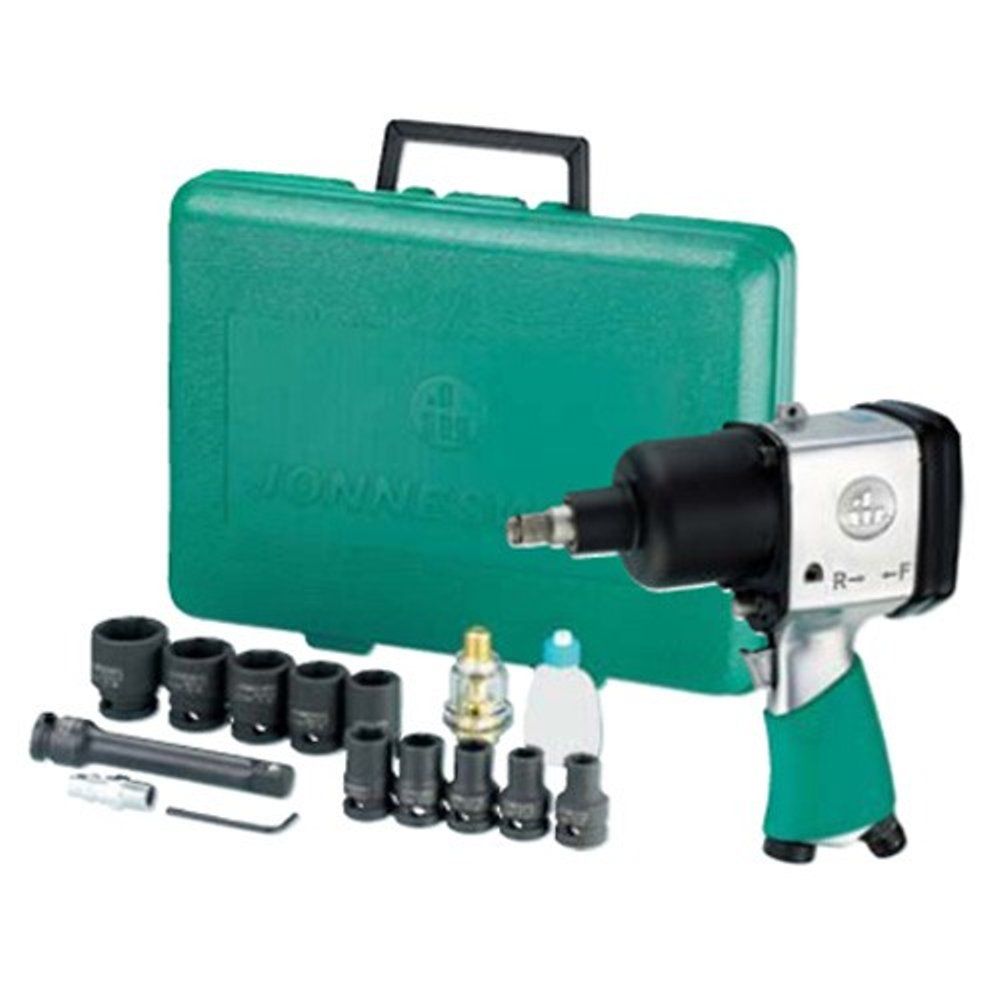 JONNESWAY 17PCS 1/2" AIR IMPACT WRENCH SET