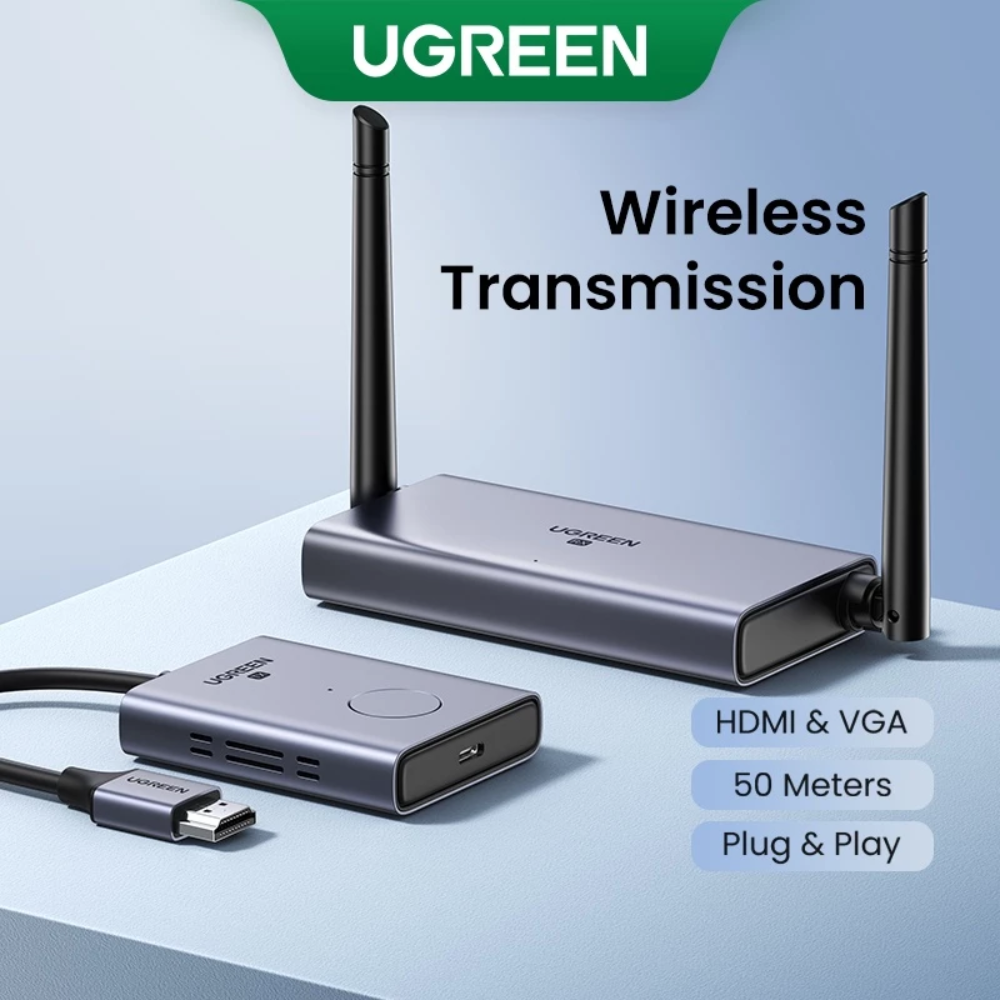 UGREEN Wireless HDMI Extender Video Transmitter Receiver Kit 5G 50M Transmits