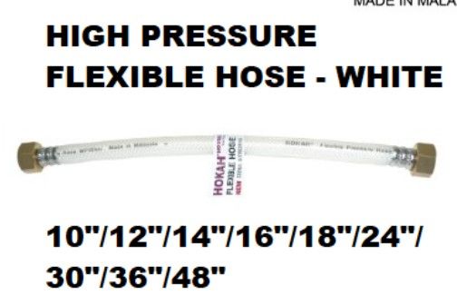HEAVY DUTY HIGH PRESSURE FLEXIBLE HOSE 16"